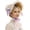 Light Purple, variant on Victorian Womens Tea Party Sun Hat Lolita Bows Florals Flat Straw Hats Womens Wide Brim Sun Hat with Wind Lanyard