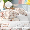 thumbnail image 2 of 3 Piece Pink Western Cowboy Duvet Cover Set Queen Size,Microfiber Comforter/Quilt Cover with Corner Ties and 2 Pillowcases,Retro Ethnic Horse Cactus Plants All Season Soft Bedding with Zipper Closure, 2 of 8
