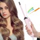 thumbnail image 3 of Rizador de pelo Rizador de Pelo Rizador | Engarzadora y plancha de pelo antiencrespamiento de calentamiento rápido de iones negativos | Temperatura ajustable segura para todo tipo de cabello, 3 of 8