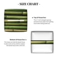 thumbnail image 4 of Goofa Green Bamboo Fence1 Tissue Box Cover PVC Leather Tissue Holder Square Facial Tissue Case Facial Paper Organizer Dispenser for Bathroom, Vanity Countertop, 4 of 8