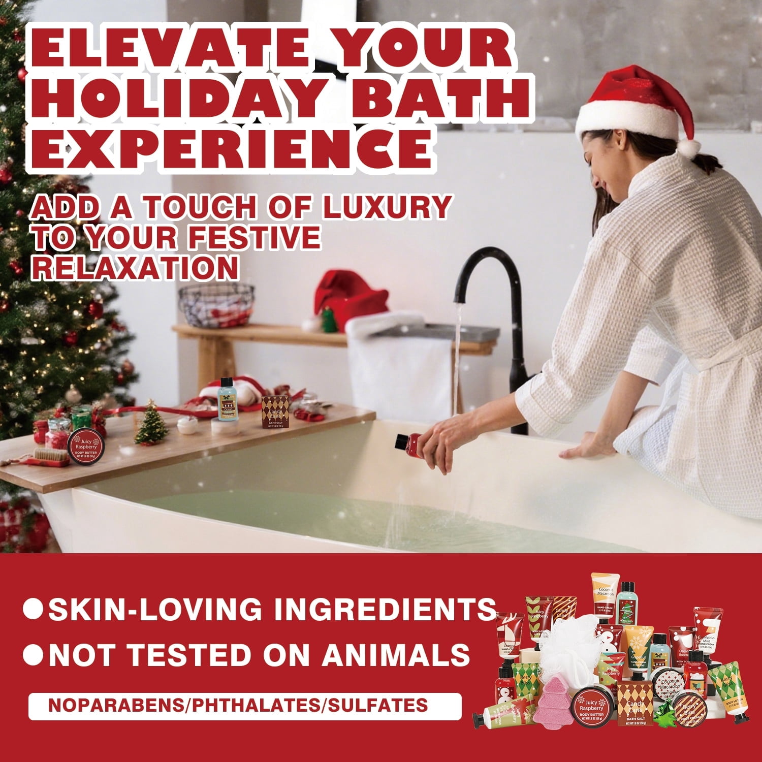 Body & Earth 24 Days Christmas Advent Calendar 2025, Bath Sets Gift Idea for Women Xmas