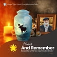 thumbnail image 4 of Yatskia Frozen Wilderness Moose Small Memorial Keepsake Urns for Human Ashes Adult Mom and Dad, Large Funeral Urn for Adult Ash, (Classic 10 Inch and 3 Inch), 4 of 8