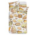 thumbnail image 1 of Juego de cama con motivo de queso, 1 of 5