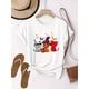 thumbnail image 1 of Women's Halloween T-Shirt with Cute Cats, Pumpkins, witches Hats - Soft everyday & Halloween Party outfit - Machine Washable Top for Women, Halloween Clothes, Festive apparel, Whimsical Cat Design, 1 of 6