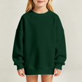 thumbnail image 4 of Ruyang Youth Girls Oversized Sweatshirt Drop Shoulder Crewneck Kids Long Sleeve Pullover Soft Polyester Casual Basic Tops, 4 of 9