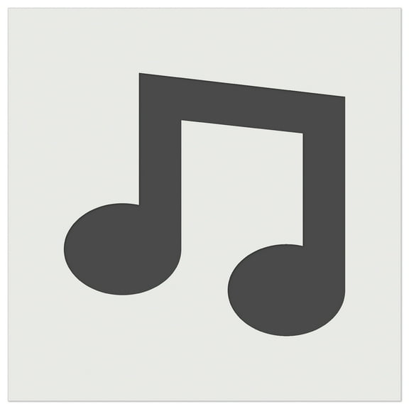 Music Eighth Notes DIY Cookie Wall Craft Stencil - 5.5 Inch