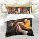 thumbnail image 5 of Historia del Oeste Conjunto de sábanas temático, trío de piezas, cómodo y amigable con la piel, diseño único, regalo de decoración para el hogar para familiares, amigos y fans, 90 cm * 190 cm, 5 of 6