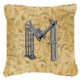 thumbnail image 6 of Carolines Treasures CJ2004-NPW1818 Letter N Musical Instrument Alphabet Canvas Fabric Decorative Pillow  18H x18W, 6 of 7