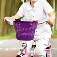 thumbnail image 6 of Kids Bike Basket Tricycle Basket Children Girls Boys Cargo Rack Bags Violet, 6 of 8