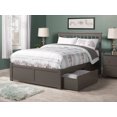 thumbnail image 2 of Mission Platform Bed with Flat Panel Foot Board and 2 Urban Bed Drawers in Gray, 2 of 10