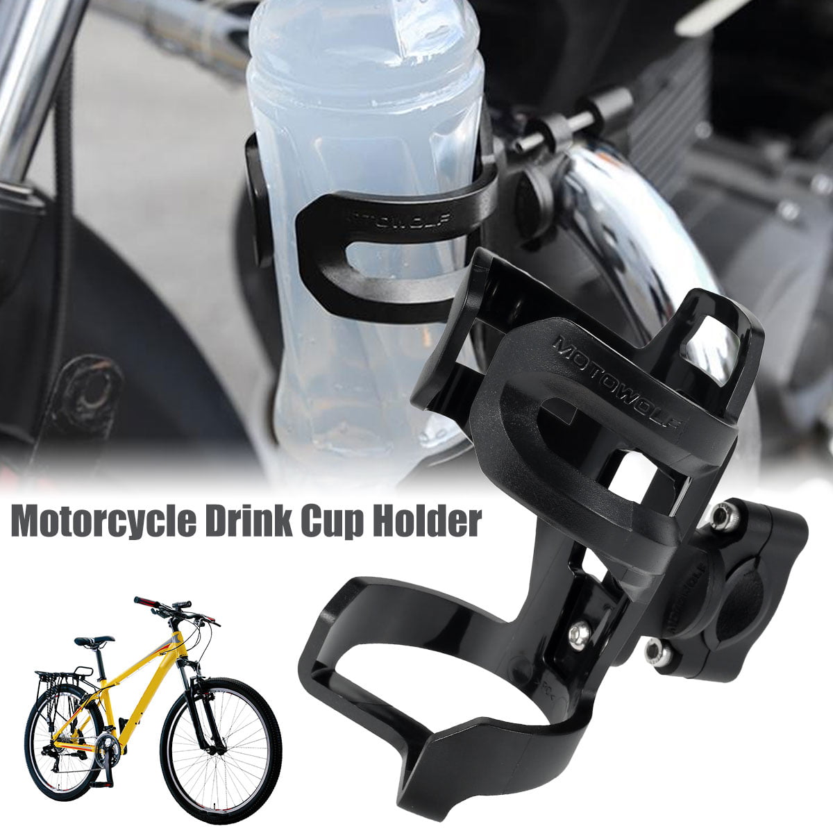 3Colors Bike Bicycle Handlebar Water Bottle Drink Cup Holder Mount Cage Riding 