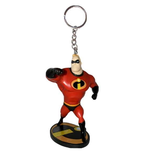 Mr Incredible Pvc Key Ring Keychain Figure Ornament Holiday Figurine Charm New