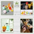 thumbnail image 4 of AME D'ESSENCE (150 PC) 24 Ounce Disposable Clear Cups with Bonus 1-Play Tall Napkins n Straws Plastic Drinking Cups To Go Iced Coffee Crystal PET Cups, 4 of 6