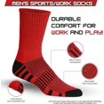 thumbnail image 4 of JAMES FIALLO Premium Sports Crew Socks Multi-Pack, Cushioned Comfort for Men (12 Pairs), 4 of 5