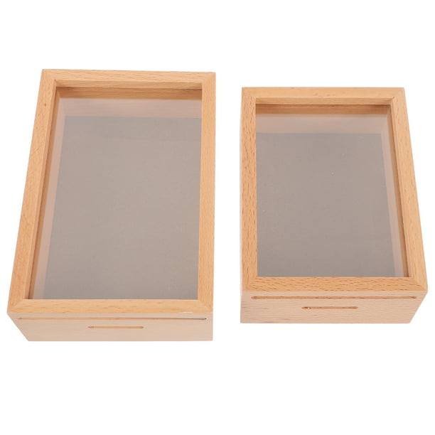 2 alcancías de madera con marco para fotos, caja de madera para ahorrar dinero, tarro para monedas, alcancía para ahorrar dinero.