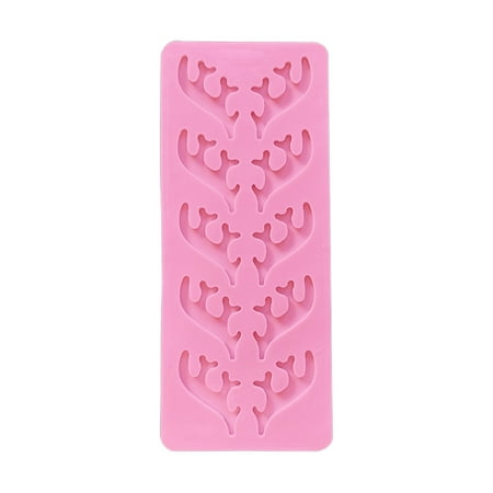 

Whigetiy DIY Candy Mould Christmas Elk Antlers Shape Design Material Baking Accessories