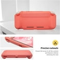 thumbnail image 4 of Procase Flip Cover for Nintendo Switch Lite with Tempered Glass Screen Protectors, Coral, 2 Pack, 4 of 8