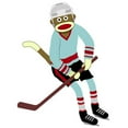 thumbnail image 3 of CafePress - Sock Monkey Ice Hockey Women's Dark Pajamas - Women's Short Sleeve Print T-Shirt and Pants Dark Cotton Pajama Set, 3 of 7