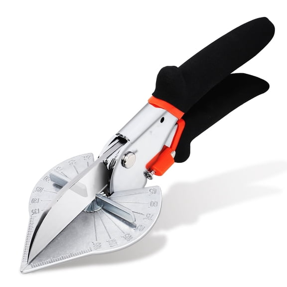 Miter Shears for Wood Trim,Adjustable 45°-135° Multi-Angle Handheld Tool,Multifunctional Trunking,Moulding Shears,Perfect for Mitre Cutting,Quarter Round,No Replacement Blade | LFXP3101S