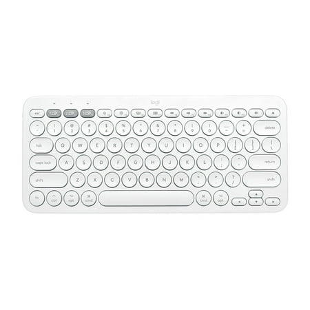 Logitech - K380 Multi-Device Bluetooth Scissor Keyboard - Off-White