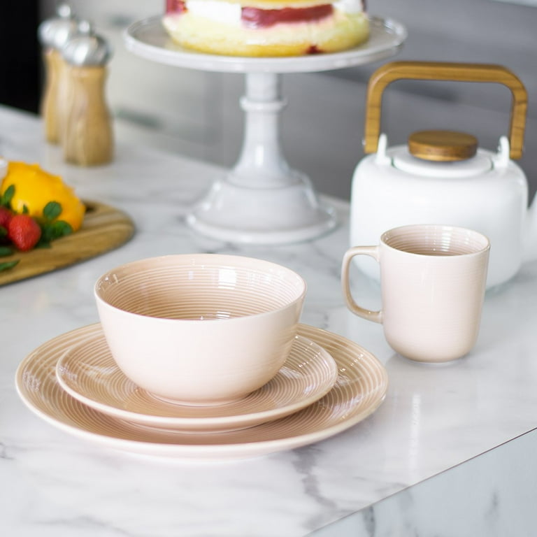 Blush pink dinnerware cheap