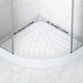 Corner Shower Mats Non Slip 21x21inches Quadrant Shower Mat with