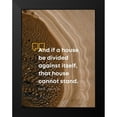 thumbnail image 2 of ArtsyQuotes 19x24 Black Modern Framed Museum Art Print Titled - Bible Verse Quote Mark 3:25, 2 of 5