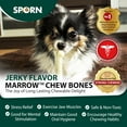 thumbnail image 2 of Sporn Durable Marrow Dog Chew Bones for Aggressive Chewers, Jerky Flavor Dog Chew Toys for Extra Large Dogs, Gluten-Free & Non-Toxic, Extra Large, 2 of 7