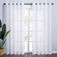 thumbnail image 1 of Sheer Curtains es Long with Eyelet Sheers Window Curtains Panels Privacy Light Filtering Voile Grommet Top Drapes for Living Room/Hotel Rideaux ( Wide ), 1 of 8