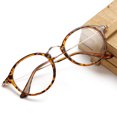 thumbnail image 1 of Gafas retro de metal anti-luz azul gafas coreanas retro transparentes con montura redonda y marco de bloqueo, 1 of 5