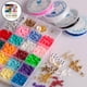 thumbnail image 4 of 1 caja de cuentas planas de arcilla polimérica, anillos de salto, espaciador, cierre de langosta suelto, colgante para 4285 piezas, 4 of 9