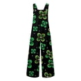 thumbnail image 4 of St Patricks Day - Jumpsuits For Girls Casual Sleeveless Loose Spaghetti Strap Summer Rompers Long Pants With Pockets, 4 of 6