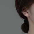 thumbnail image 2 of Solid 925 Sterling Silver Tiny Bow Earrings Stud for Women Teens Small Bowknot post Stud Earrings, 2 of 10