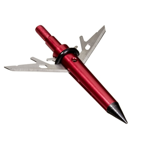 Stryke Therm-x Expandable Broadheads 100-Grain 3-Pack Aluminum and Steel 14676 Red/Black