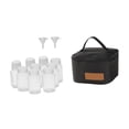 thumbnail image 3 of Kit de especias para acampar con bolsas de viaje de 100 ml de botellas de líquido fáciles de usar para usar dispensadores de condición para mochileros Negro, 3 of 8