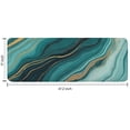 thumbnail image 7 of Teal Gold Marble Pattern Kitchen Rug Mat,Kitchen Runner Rugs Non Skid Washable,Decorative Kitchen Floor Mats for Kitchen,Sink,Laundry,17"x47.2", 7 of 7