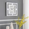 thumbnail image 5 of Maklaine 20" Engineered Wood and Royal Cut Crystal Frame Wall Clock in Clear, 5 of 6