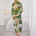 thumbnail image 6 of Goofa Construction Machinery1 Printed Women’s 2 Piece Pajama Set Super,Pajamas Women's Long Sleeve Sleepwear Soft Button Down Loungewear Pjs Lounge Set Nightwear-, 6 of 9