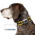 thumbnail image 6 of Peanuts Worldwide LLC Pet Collar, Dog Collar Metal Seatbelt Buckle, Peanuts 75th Charlie Brown Zig Zag Stripe Yellow Black, 20 to 31 Inches 1.5 Inch Wide, 6 of 7