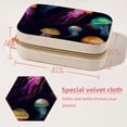 thumbnail image 5 of Jellyfish Portable Velvet Organizer Box with Removable Compartment - Earring Holder, Necklace Holder, and Travel Organizer - Gift, 5 of 7