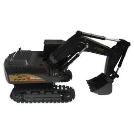 Srliya Excavadora RC 1/20 Con 11 Canales Y Mando 2.4 GHz | Brazo Y Giro 680° | Vehículo De Construcción En Aleación