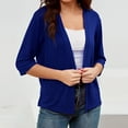 thumbnail image 2 of Women's 3/4 Sleeve Shrugs Lightweight Open Front Cropped Cardigan for Women, 2 of 2
