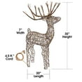 thumbnail image 3 of Alpine Corp AUH164 34 in. Rattan Reindeer with 50 Halogen Lights - Brown, 3 of 5