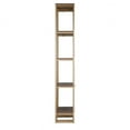 thumbnail image 3 of Uttermost Karishma 4-Shelf MDF and Metal Bookcase in Antique Gold/Dark Walnut, 3 of 9
