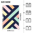 thumbnail image 2 of FORMRS 1-Subject Spiral Notebook 8" x 5" College Ruled 60 Refillable Sheet A5 Hard Cover, Green Stripes, 2 of 7