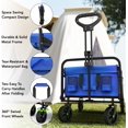thumbnail image 5 of XPOPR Collapsible Foldable Heavy Duty Utility Wagon Cart with Larger Capacity - Perfect for Shopping, Sports Events, Grocery, Moving, Camping, Laundry, Beach Blue, 5 of 8