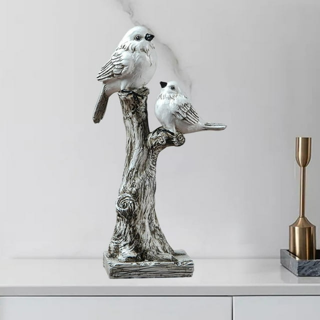 sanía de aves semi decorativas Modelo de Juguetes Decoración de jardín Planta s Adornos de interior Decoración B Macarena Artesanías De Resina