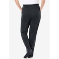 thumbnail image 3 of Woman Within Plus Size 7-Day Knit Straight Leg Pant Stretch Elastic Waist (Petite & Tall Available), 3 of 6
