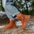 thumbnail image 3 of Kids Snow Boots Boys Girls Waterproof Thicken Warm Furry Lined Mid Calf Platform Winter Booties, 3 of 9