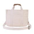 thumbnail image 3 of Bolso de Mano Jinwen para Mujer Lona Blanco, 3 of 8
